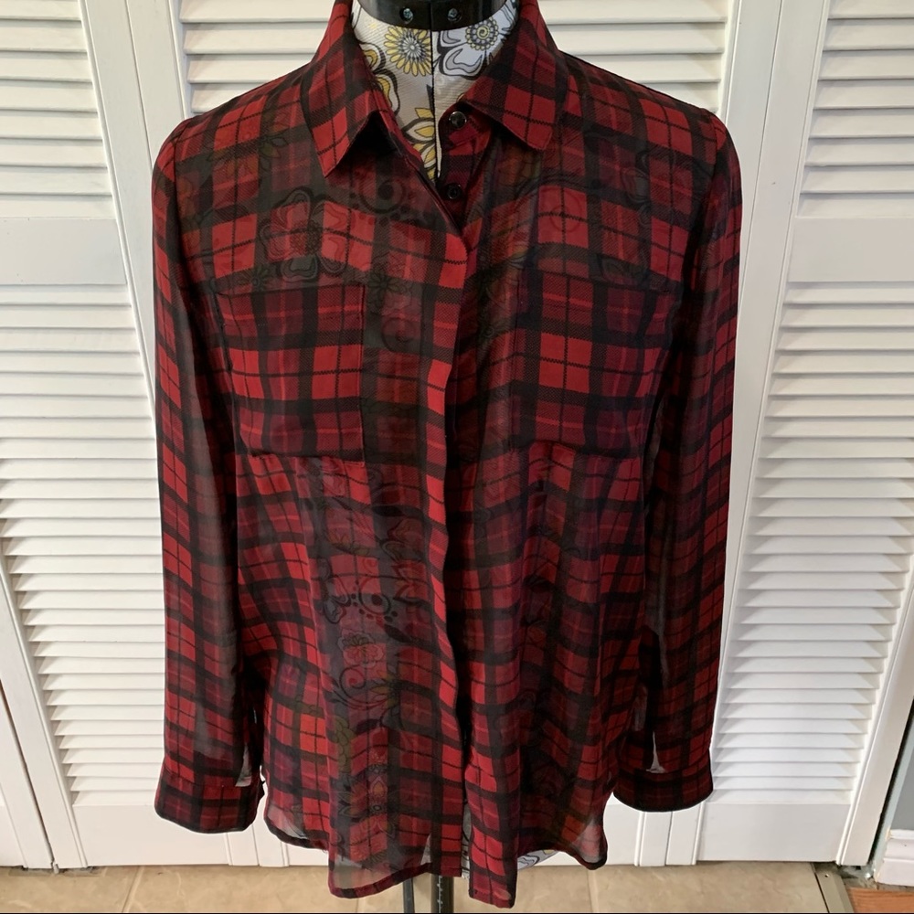 Chic by Jacob Ladies Sheer Shirt